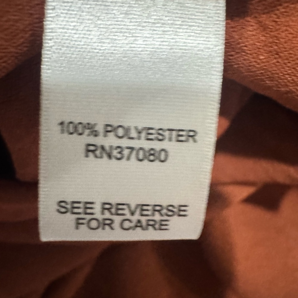 Rust Orange Belted Shirt Dress Midi Button Front Plus Size XL 14/16W NWT - Picture 7 of 7